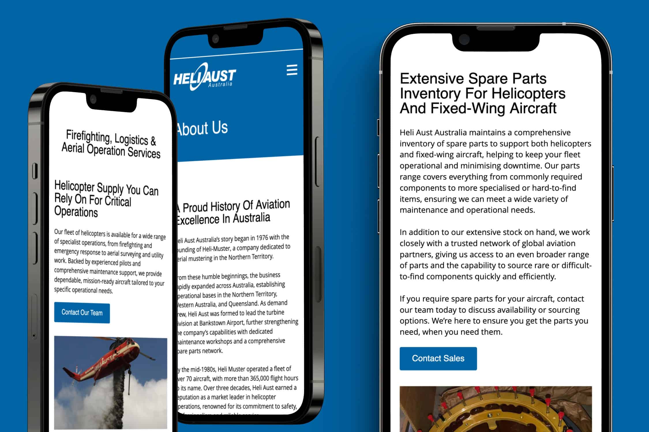heli aust australia digital marketing website development