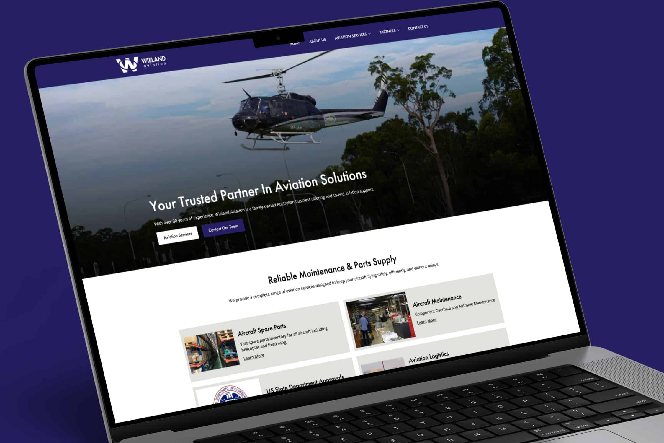 wieland aviation digital marketing website development
