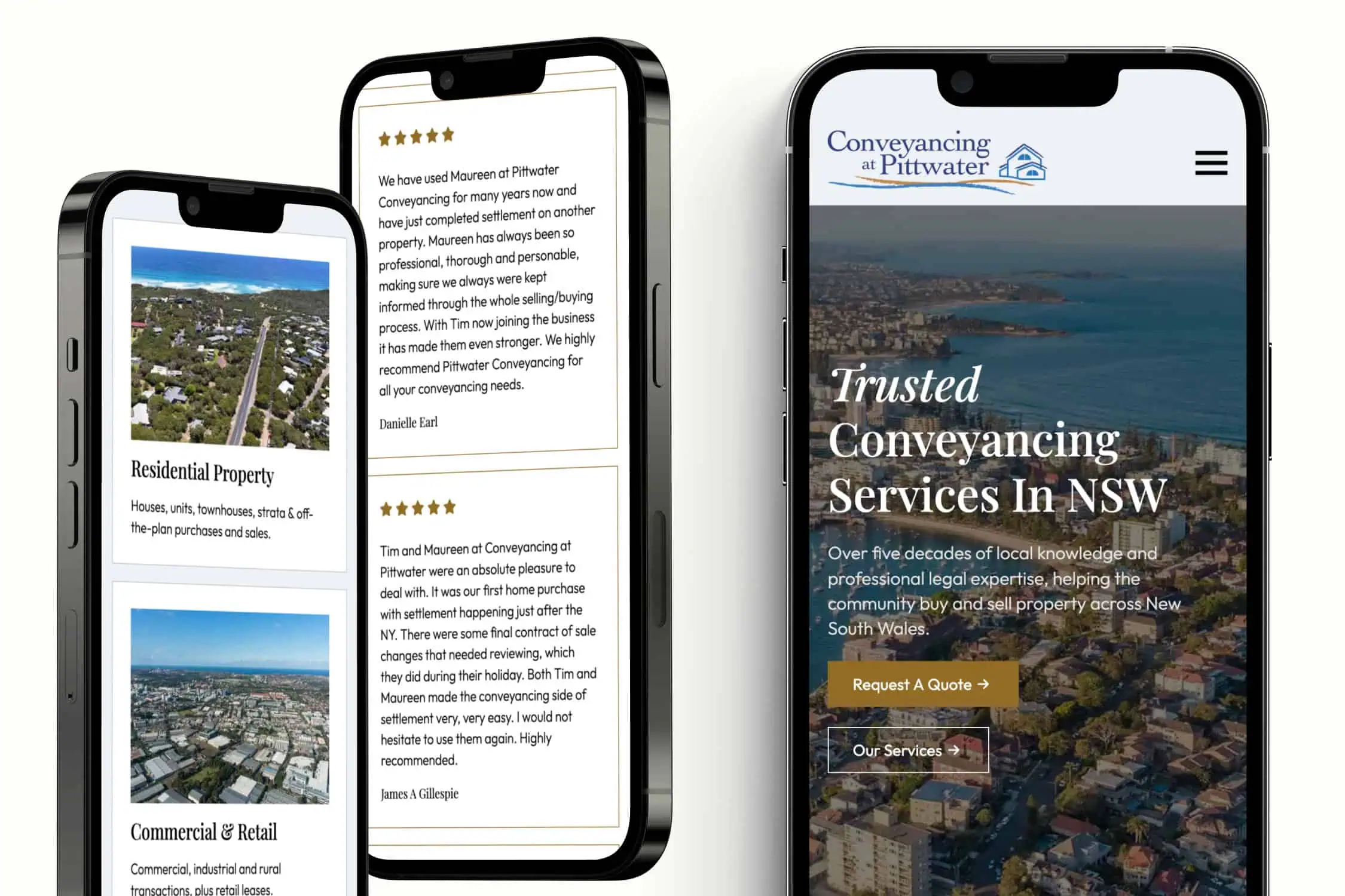 conveyancing at pittwater wordpress website development