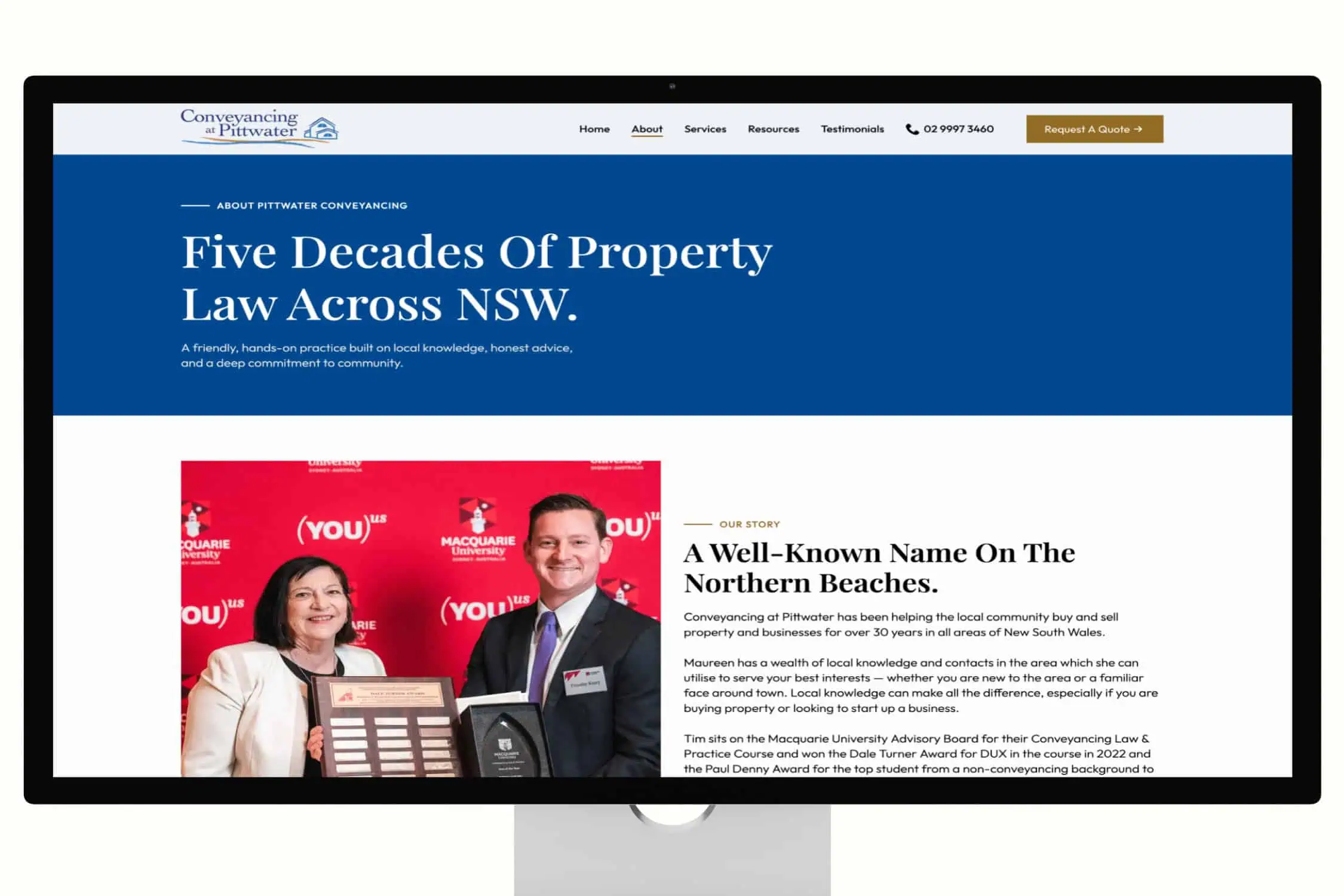 conveyancing at pittwater wordpress website development