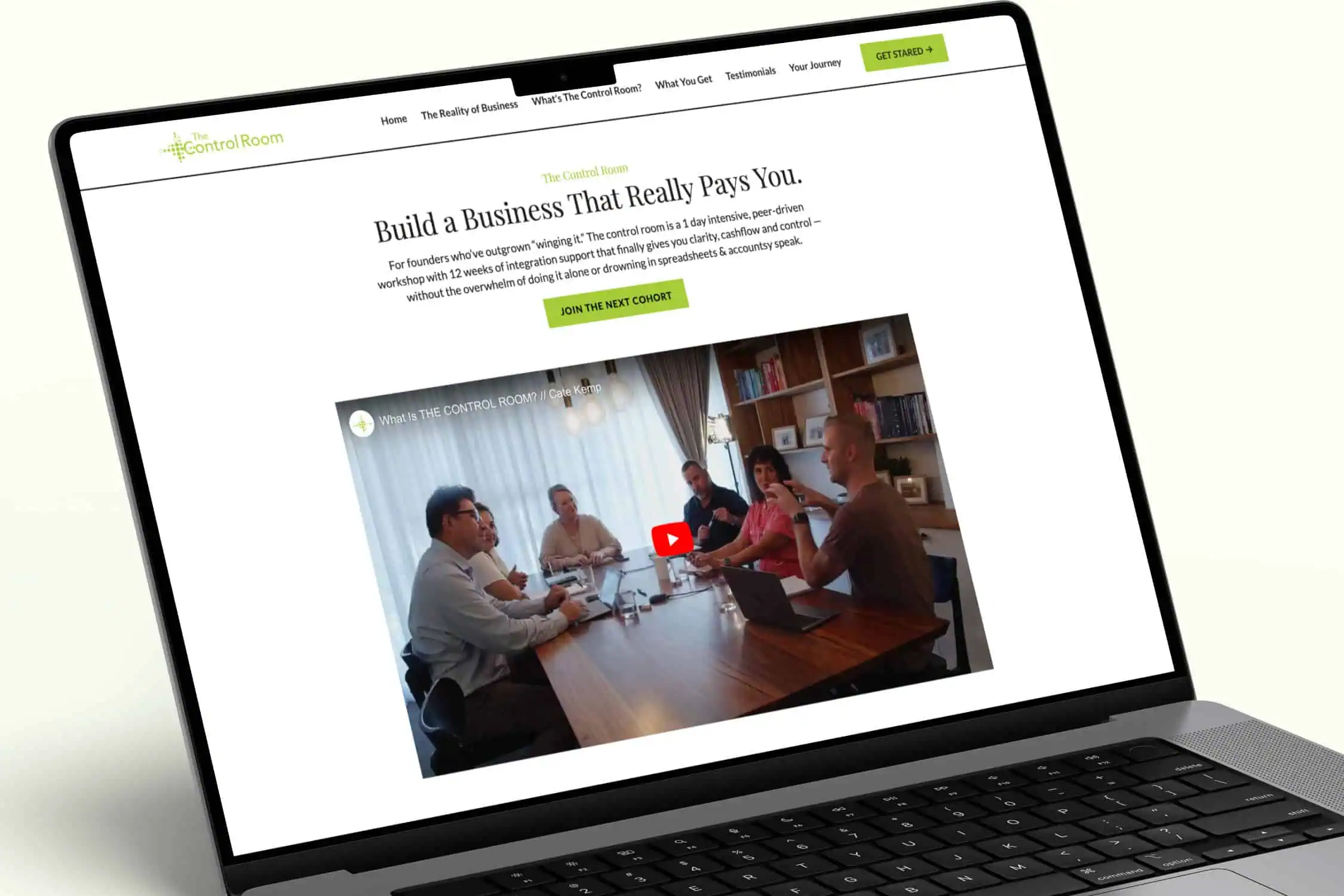 the control room wordpress website development